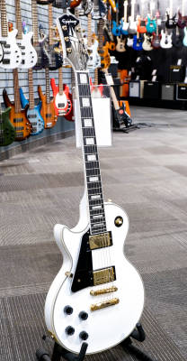 Epiphone - Les Paul Custom Electric Guitar, Left-Handed - Alpine White 2